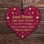 Friendship Gifts For Best Friends Wooden Heart Birthday Gift