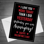 Boyfriend Valentine's Day Card Funny Rude Joke Novelty Valentine