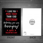 Boyfriend Valentine's Day Card Funny Rude Joke Novelty Valentine