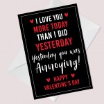 Boyfriend Valentine's Day Card Funny Rude Joke Novelty Valentine