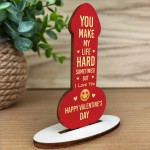 Valentines Gift For Him Her Funny Joke Wood Plaque Thank You