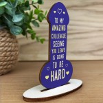 Colleague Gifts Funny Wooden Plaque Gift For Friend Birthday