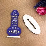 Colleague Gifts Funny Wooden Plaque Gift For Friend Birthday