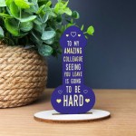 Colleague Gifts Funny Wooden Plaque Gift For Friend Birthday