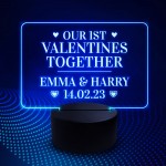 Valentines Day Gift 1st Gift For Boyfriend Girlfriend LED Sign