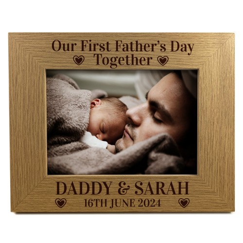 1st Fathers Day Together Gift For Dad Daddy From Daughter Son
