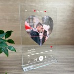 Personalised Clear Plaque Custom Acrylic Song Album Cover Plaque