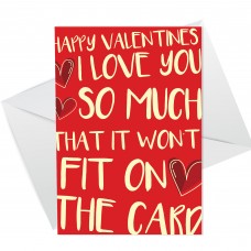 Funny Valentines Card For Him Her Boyfriend Girlfriend Husband