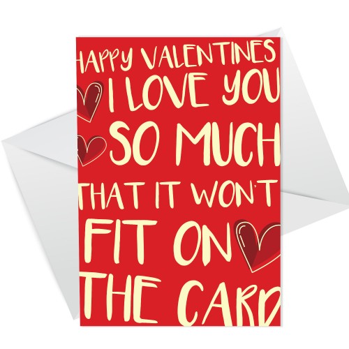 Funny Valentines Card For Him Her Boyfriend Girlfriend Husband