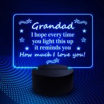 Grandad Gifts For Birthday Fathers Day Acrylic Light Keepsake