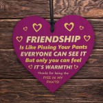 Best Friend Birthday Gifts Thank You Wood Heart Friendship Gifts