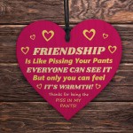 Friendship Gifts for Women Best Friends Birthday Gift Wood Heart