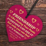 Friendship Gifts for Women Best Friends Birthday Gift Wood Heart