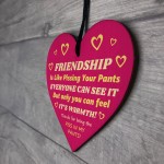 Friendship Gifts for Women Best Friends Birthday Gift Wood Heart