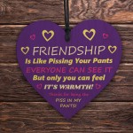 Best Friend Plaque Friendship Gifts For Her Wooden Heart
