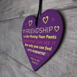 Best Friend Plaque Friendship Gifts For Her Wooden Heart