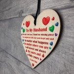Gifts for Husband Wood Heart Romantic Gifts for Him Husband 