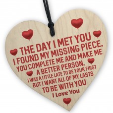 Couple Gifts For Him Her Wood Heart Love Gifts Boyfriend 