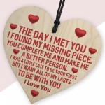 Couple Gifts For Him Her Wood Heart Love Gifts Boyfriend 