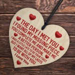 Couple Gifts For Him Her Wood Heart Love Gifts Boyfriend 