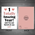 Anniversary Card First Anniversary Card for Girlfriend Boyfriend