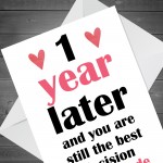 1st Anniversary Card Anniversary Card for Girlfriend Boyfriend 