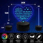 10th Wedding Anniversary Gifts for Her Him NEON LED Lamp