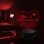 18th Birthday Gifts for Girls Women 18th Birthday Decor LED