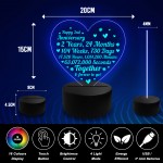 2nd Wedding Anniversary Gifts for Her Him NEON LED Lamp Night