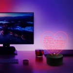 2nd Wedding Anniversary Gifts for Her Him NEON LED Lamp Night