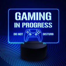 Gaming Do Not Disturb Night Light Gamer Gift For Boys Son 