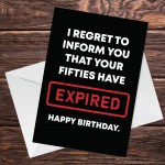 60th Birthday Card For Men Women Funny 60th Birthday Cards