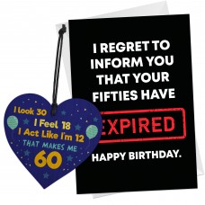 Funny 60th Birthday Gift For Women Men 60th Birthday Card