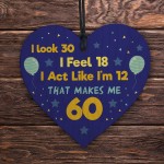 Funny 60th Birthday Gift For Women Men 60th Birthday Card