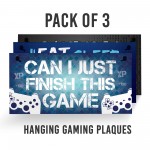 Gaming Signs 3 PACK Gamer Gift For Boys Birthday Christmas Gift