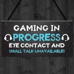 Gaming Signs 3 PACK Gamer Gift For Boys Birthday Christmas Gift