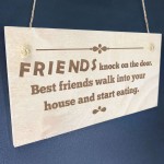 Funny BEST FRIEND PLAQUE Friendship Sign Gift For Him Her