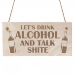 Bar Signs For Home Bar Engraved LETS DRINK Sign Bar Signs