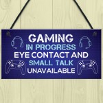Games Room Sign For Boys Bedroom Gaming Accessories Gifts 