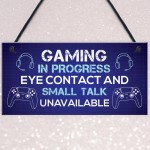 Games Room Sign For Boys Bedroom Gaming Accessories Gifts 