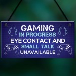 Games Room Sign For Boys Bedroom Gaming Accessories Gifts 