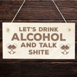 Funny Wooden Hanging Bar Sign For Home Bar Pub Sign Man Cave