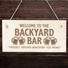 Bar Signs For Home Bar Outside Engraved Hanging Plaque Garden