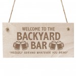 Bar Signs For Home Bar Outside Engraved Hanging Plaque Garden