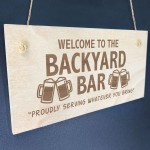 Bar Signs For Home Bar Outside Engraved Hanging Plaque Garden