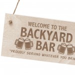 Bar Signs For Home Bar Outside Engraved Hanging Plaque Garden