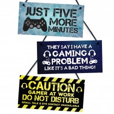 Gaming Door Signs For Games Room Boys Bedroom Gaming Gifts