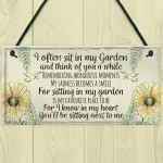 Garden Memorial PACK OF 3 Hanging Signs For Garden Shed