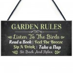 3 PACK Garden Rules Hanging Sign Bundle Gift For Her Women