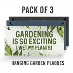 Garden Signs 3 Pack Bundle Novelty Plaque Garden Decor Shed